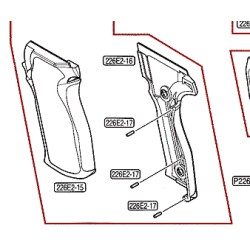 TOKYO MARUI P226 E2 REPLACEMENT PART P226-70 - LEFT GRIP PANEL
