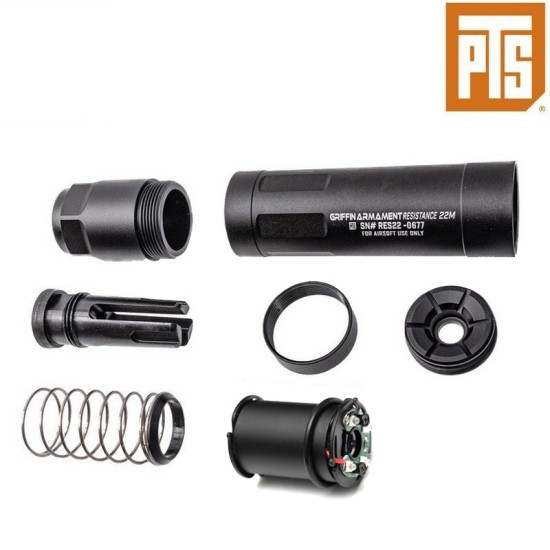 PTS Griffin Armament RESISTANCE 22 (R22) MODULAR Dummy Suppressor - Taper Kit with Tracer