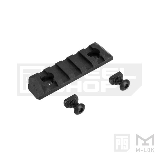 PTS Enhanced Polymer 5 Slot Rail Section for M-LOK - Black