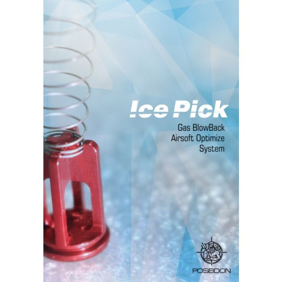 POSEIDON TECH GBB FLUTE / CYLINDER VALVE - ICE PICK RED