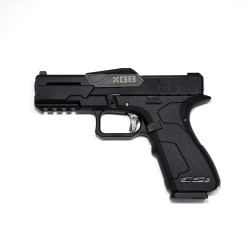 Poseidon x CSI XG-8 Split-Slide Gas Blowback Pistol - Black