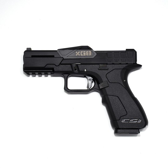 Poseidon x CSI XG-8 Split-Slide Gas Blowback Pistol - Black