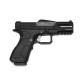 Poseidon x CSI XG-8 Split-Slide Gas Blowback Pistol - Black