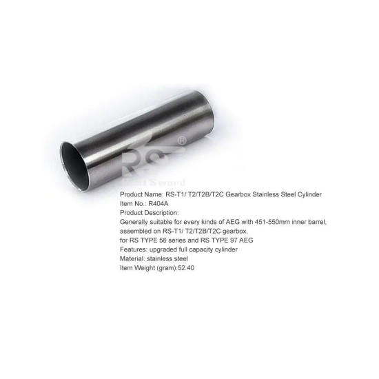 REAL SWORD STAINLESS CYLINDER FOR TYPE 56 SERIES T2 / T2B / T2C AND TYPE 97 SERIES T1 GEARBOXES