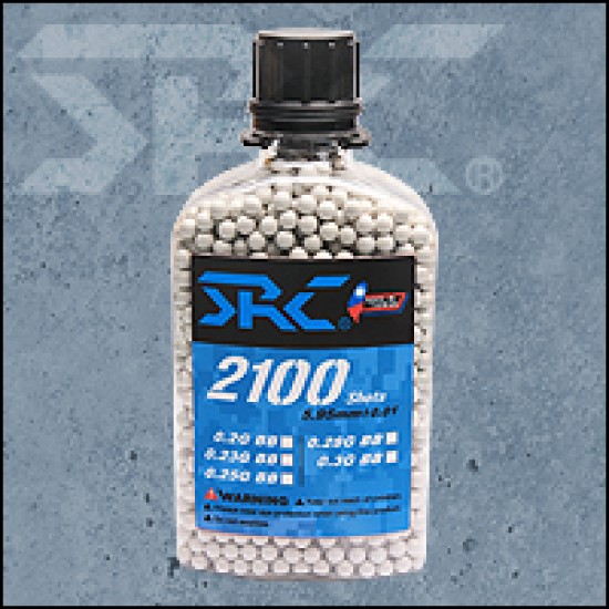 SRC Precision BBs 2100rd Bottle - 0.30g White