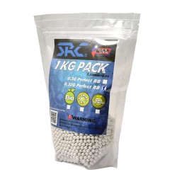 SRC 0.32G Perfect Polished White Precision BBs - 1KG Bag