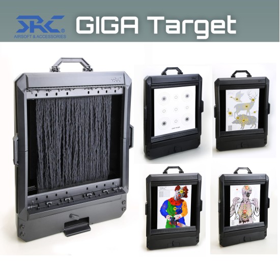 SRC GIGA SHOOTING TARGET TRAP BOX WITH PAPER TARGETS