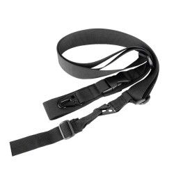 SRC Tactical 3-Point Sling with Snap Hooks - Black