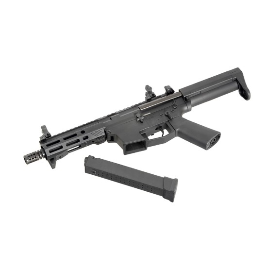 S&T x EMG Angstadt Arms 6" UDP-9 Full Metal G3 AEG - Black