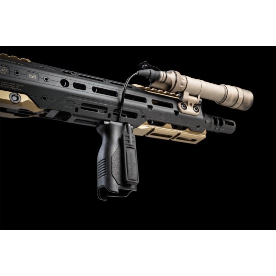 Strike Industries M-LOK Angled Vertical Grip - Long, Black