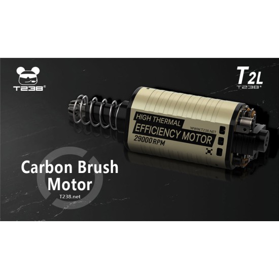 T238 T2 29K High Speed High Torque Carbon Brush Motor N35 20TPA  - Short
