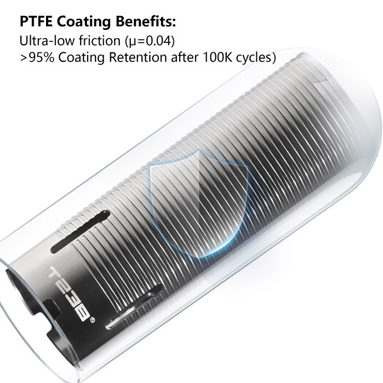 T238 AEG 7075-T6 Aluminum PTFE Coating Cylinder - 70%