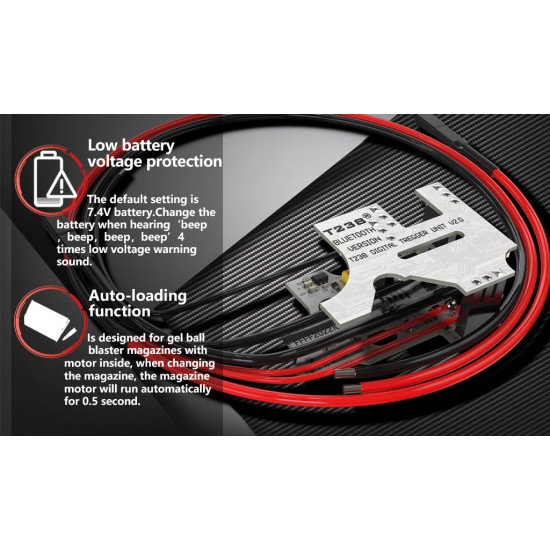 T238 DTU V2 EXP Bluetooth Optical Sensor Trigger Unit For V2 Gearbox - Rear Wired