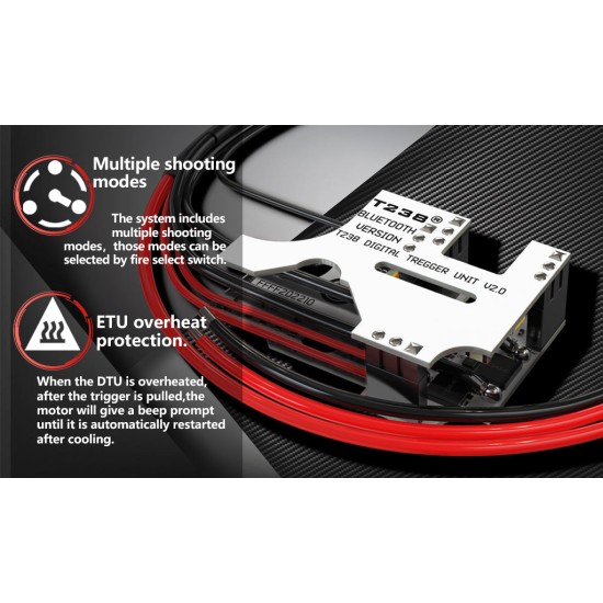 T238 DTU V2 EXP Bluetooth Optical Sensor Trigger Unit For V2 Gearbox - Rear Wired