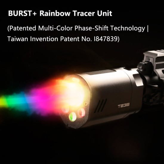 T238 Burst+ RGB Shotgun Flame Tracer Unit