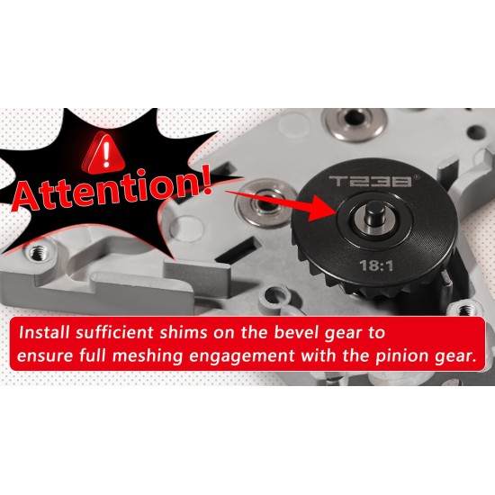 T238 AEG Spiral Gear Set Pro Edition (Helical Bevel & Pinion) - 9:1 DSG