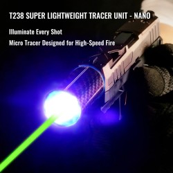 T238 Nano Super Lightweight Red/Green Tracer Unit - Carbon Gold