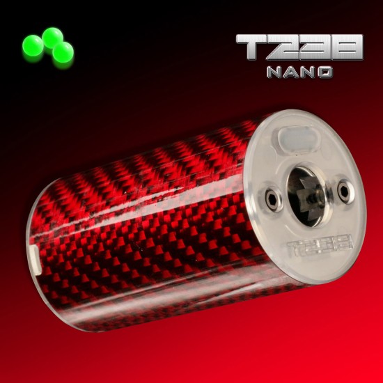 T238 Nano Super Lightweight Red/Green Tracer Unit - Carbon Red