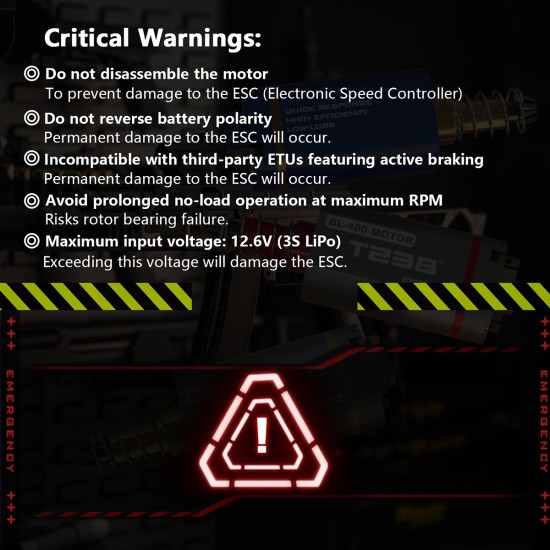 T238 BL-480 Adjustable Brushless AEG Motor [Pro Edition] - 39K Long