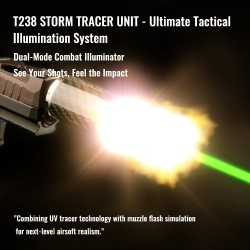 T238 Storm Mini Flame Tracer Unit - Carbon Silver