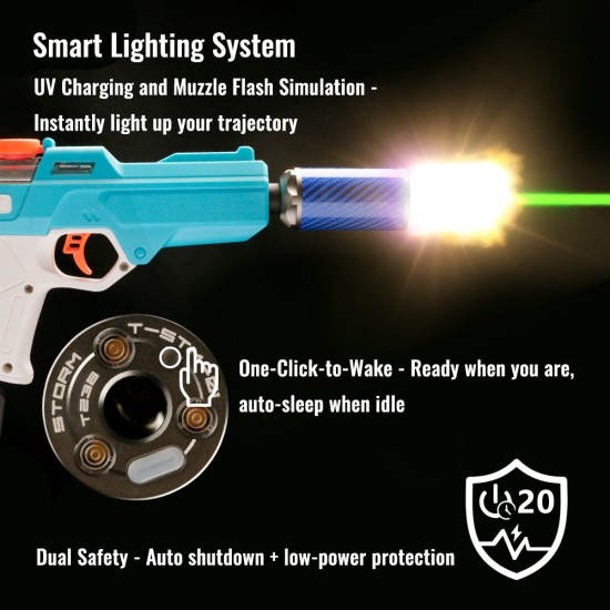 T238 Storm Mini Flame Tracer Unit - Carbon Purple