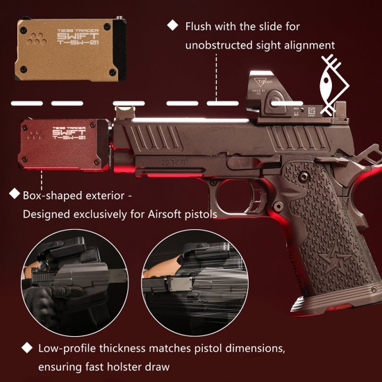T238 Swift Advanced Flame Tracer for Pistols - Grey