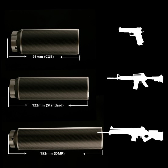 T238 Ultra Flame Tracer Unit Suppressor - 95mm