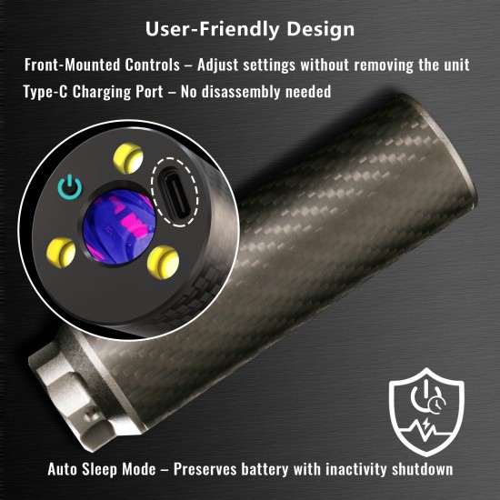 T238 Ultra Flame Tracer Unit Suppressor - 95mm
