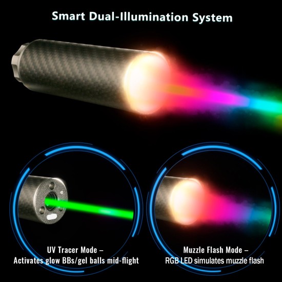 T238 Ultra Flame Tracer Unit Suppressor - 95mm
