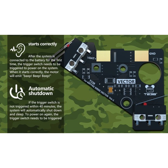 T238 DTU VECTOR Advance Trigger unit For Krytac Kriss Vector AEG