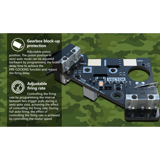 T238 DTU VECTOR Advance Trigger unit For Krytac Kriss Vector AEG