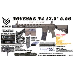T8 SP x EMG Noveske N4 NSR-12.5" CGS Gas Blowback Rifle - FDE