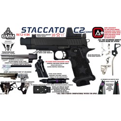 T8 SP x EMG Staccato C2 with Comp Gas Blowback Pistol (Army+)