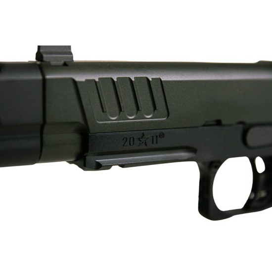 T8 SP x EMG Staccato P with Comp Gas Blowback Pistol (Army+)
