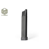 TTI AIRSOFT 40rd CNC Aluminum Lightweight Hi-Capa Gas Magazine - Black