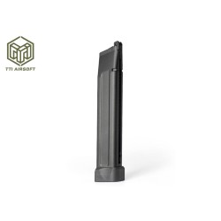TTI AIRSOFT 40rd CNC Aluminum Lightweight Hi-Capa Gas Magazine - Black