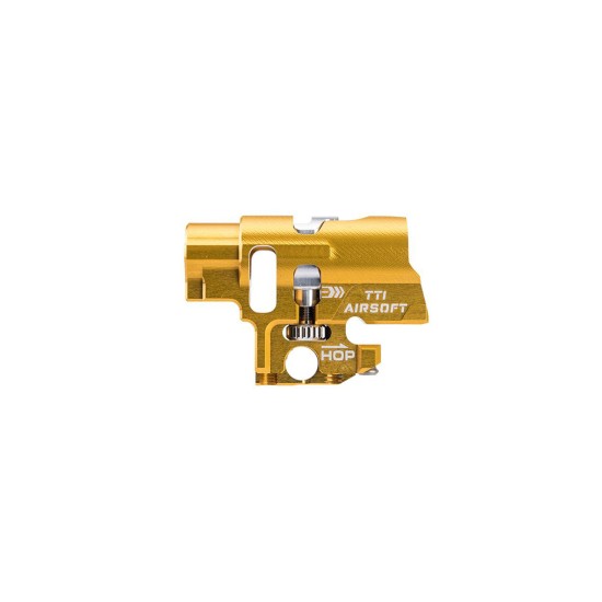 TTI Airsoft CNC Aluminium TDC Hop Chamber for Marui Hi-Capa - Gold