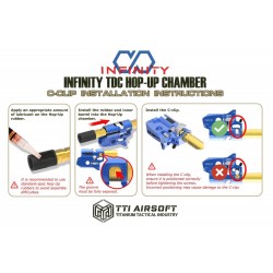 TTI Airsoft CNC Aluminium TDC Hop Chamber for Marui Glock Gen 3 - Red