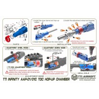 TTI Airsoft CNC Aluminium TDC Hop Chamber for AAP01 Series - Red