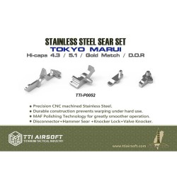 TTI Airsoft CNC Stainless Steel Sear Set for Tokyo Marui Hi-Capa