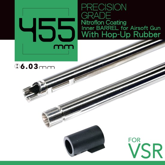 Unicorn Airsoft Nitroflon Coating 6.03MM Ultimate Precision Inner Barrel For VSR - 455mm