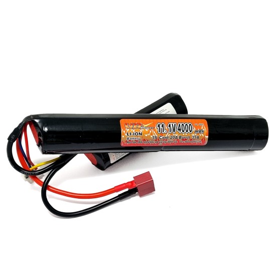 VB Power Li-Ion 11.1V 4000mAh 20A Nunchuck Battery