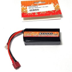 VB POWER 7.4V 20C LIPO 3000MAH RECTANGULAR BATTERY
