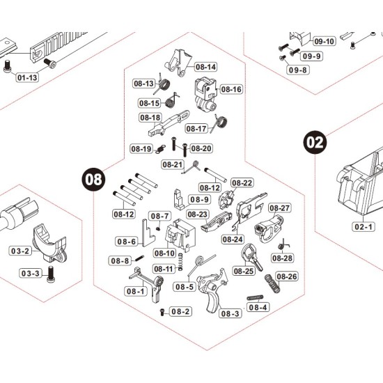 VFC (Umarex) G36K Part 08-13 / UMP 9 Part 08-24 Replacement Part VGE0MSY031
