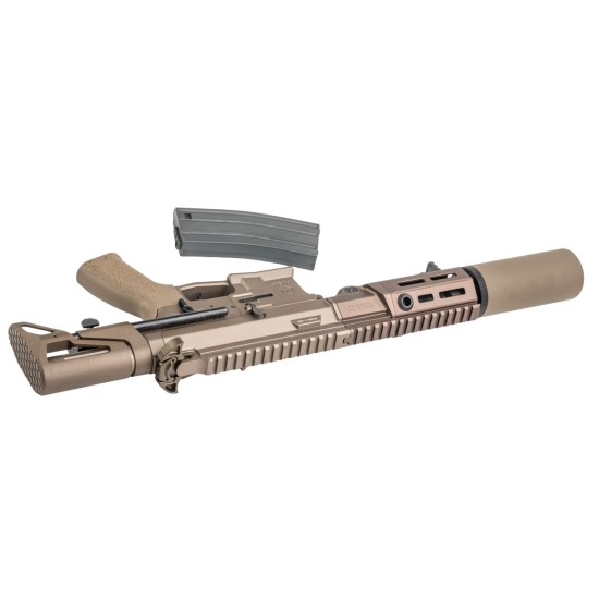 [Pre-Order] VFC Maxim Defense PDX-SD Suppressed M4 AEG Rifle - Gate Aster Optical - Tan