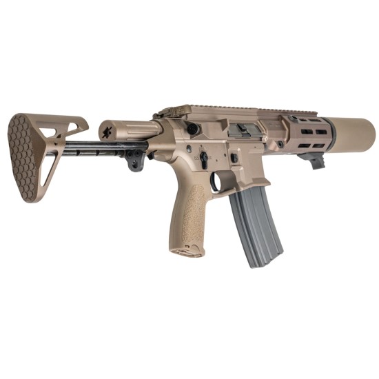 [Pre-Order] VFC Maxim Defense PDX-SD Suppressed M4 AEG Rifle - Gate Aster Optical - Tan