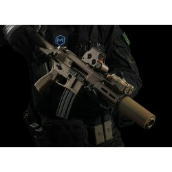 [Pre-Order] VFC Maxim Defense PDX-SD Suppressed M4 AEG Rifle - Gate Aster Optical - Tan