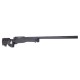 WELL Artic Warfare Folding L96 MB-08A Bolt Action Spring Powered Sniper Rifle - Black