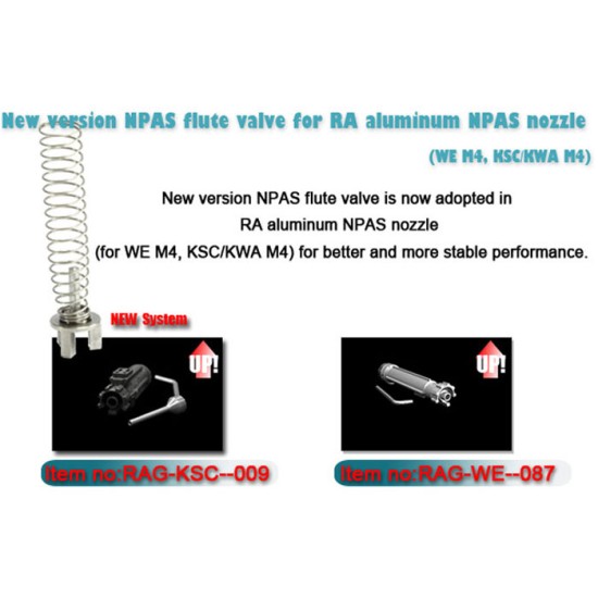 RA-Tech NPAS Flute Valve for RA Aluminium NPAS Nozzle