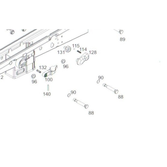 WE L85 GBBR Original Replacement Part #88 and #90